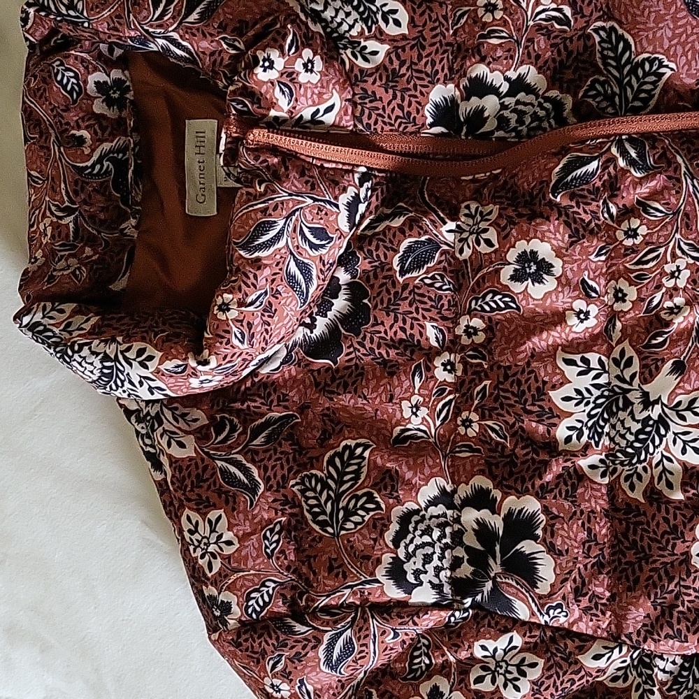 Floral Quilted Down Jacket sz small